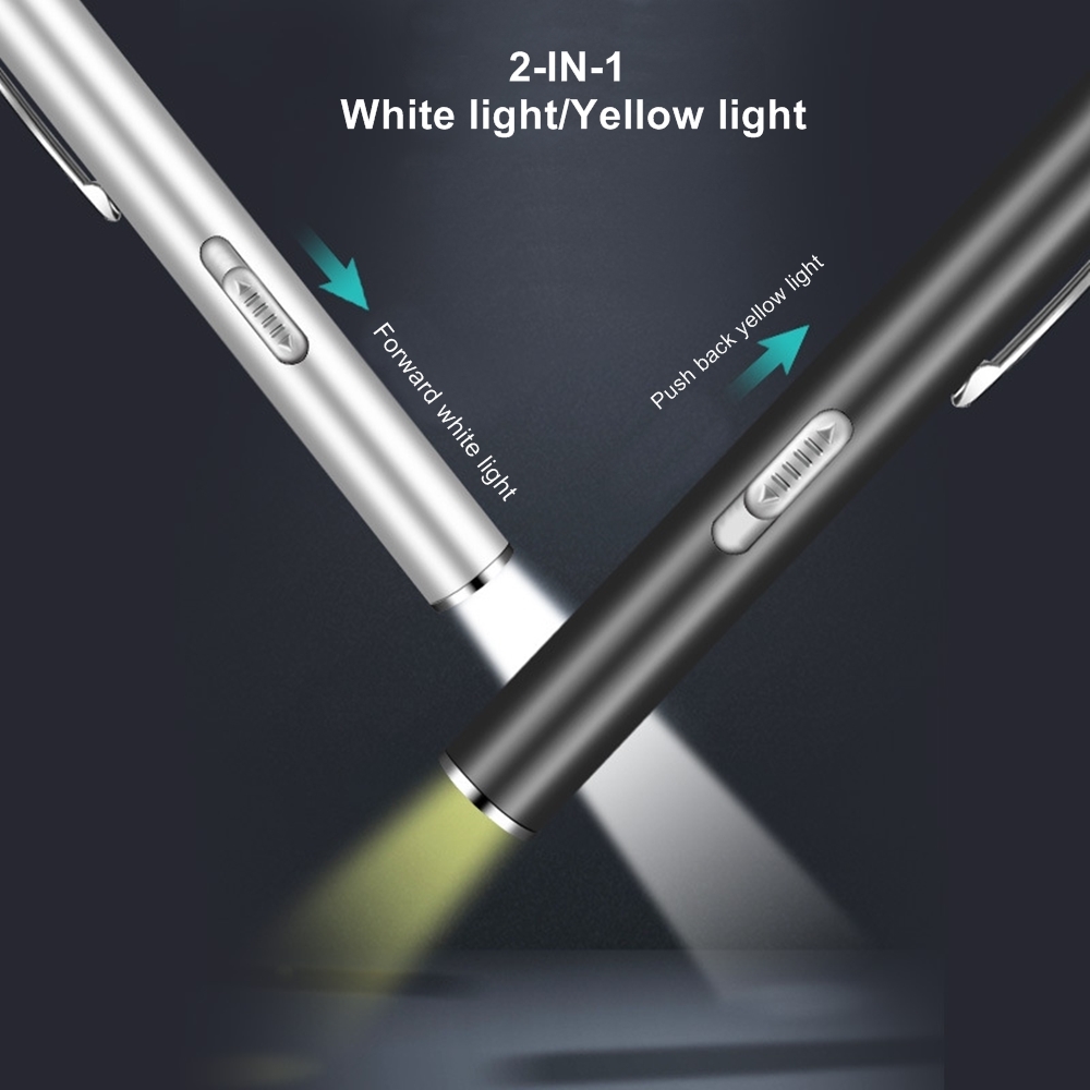 Street Fashion Blog - LCD 2-in-1 LED White/Yellow USB Rechargeable