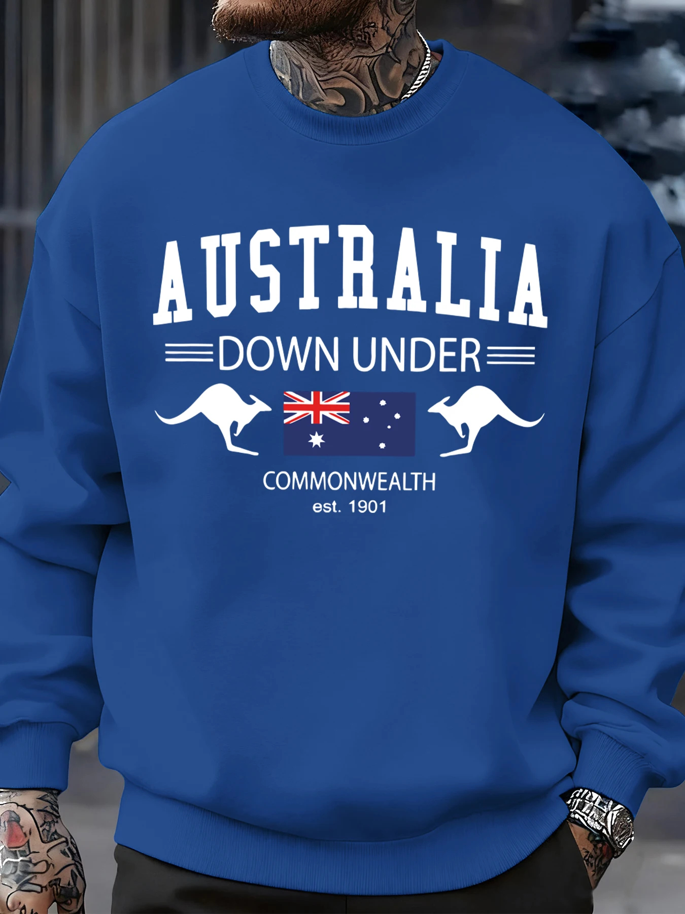 Street Fashion Australia - Australia Down Under Prints Pullovers Men