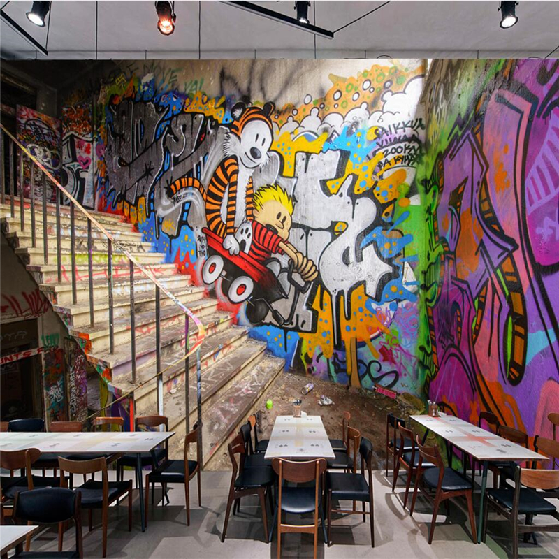 Street Fashion Wallpaper - Wallpaper Mural Wall Sticker Modern Fashion