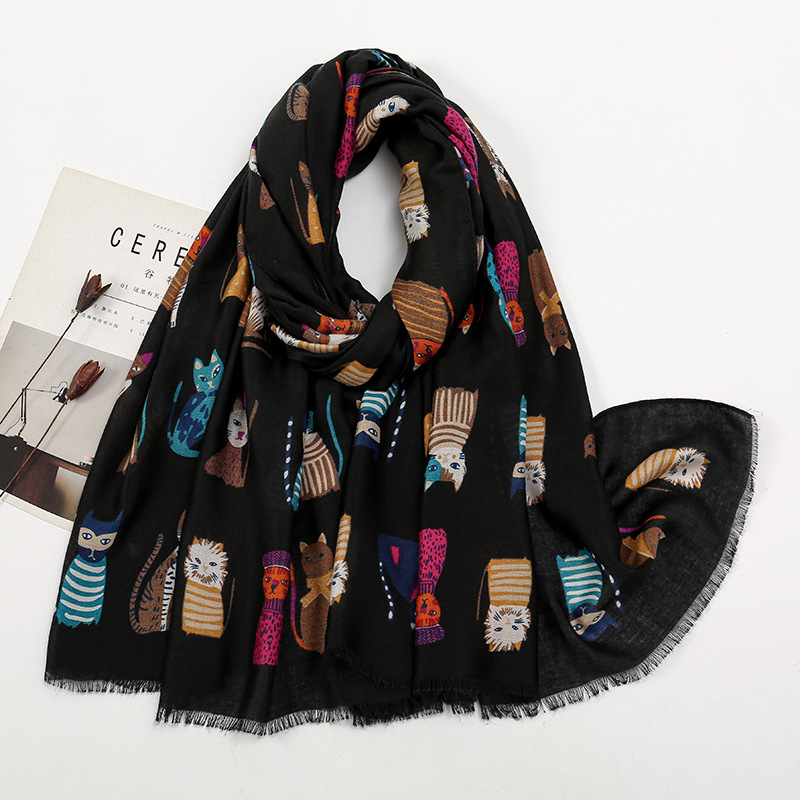 Street Fashion Hijab - Hot Selling Cat and Dog Printed