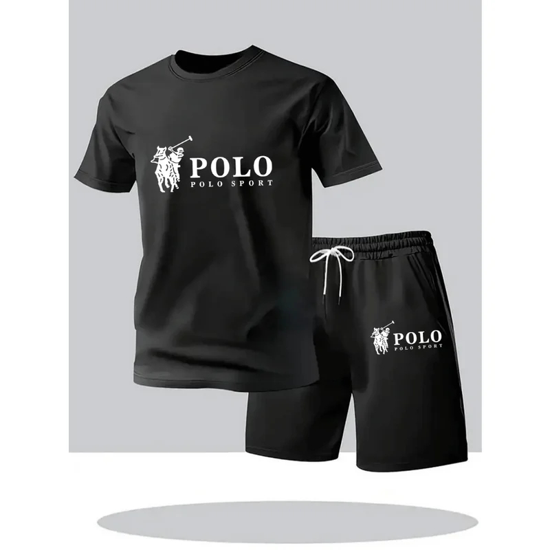 Street Fashion Tshirt - 2026 Summer Men's Set Urban Casual