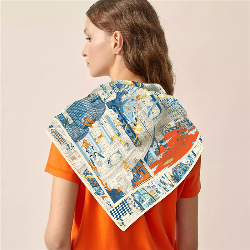 Silk Scarf Women City Street P - Street Fashion Hijab incelemesi ve fiyatı