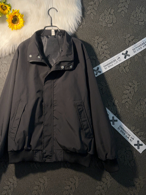 Men's Short Stand Collar Jacke - Street Fashion Hong Kong incelemesi ve fiyatı