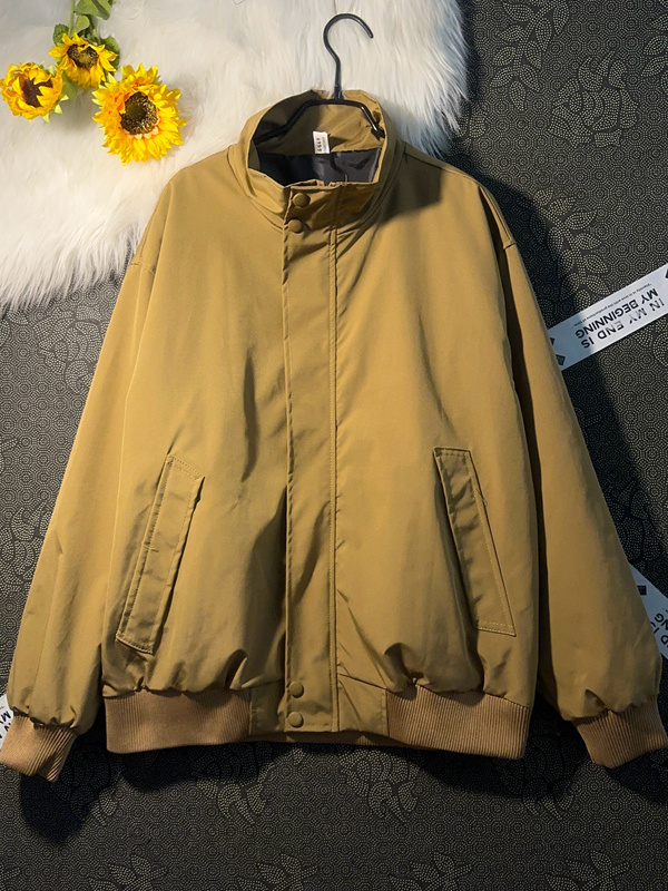 Men's Short Stand Collar Jacke - Street Fashion Hong Kong incelemesi ve fiyatı