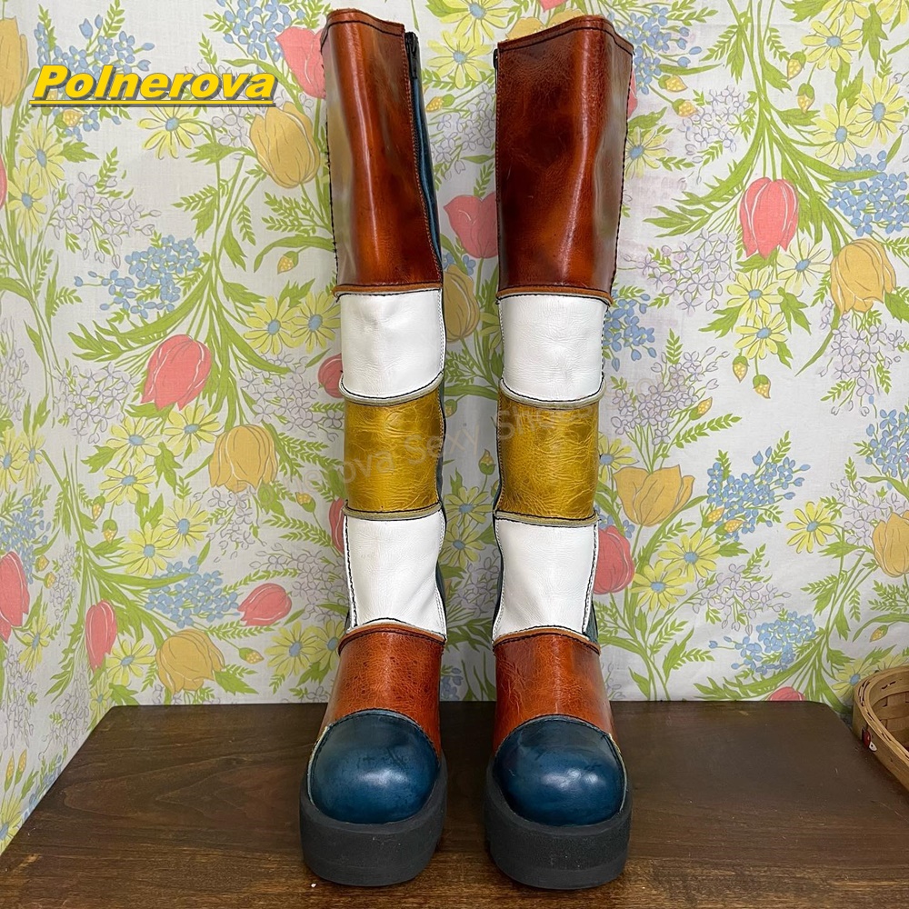 Women Retro Patchwork Leather  - Street Fashion Vintage incelemesi ve fiyatı