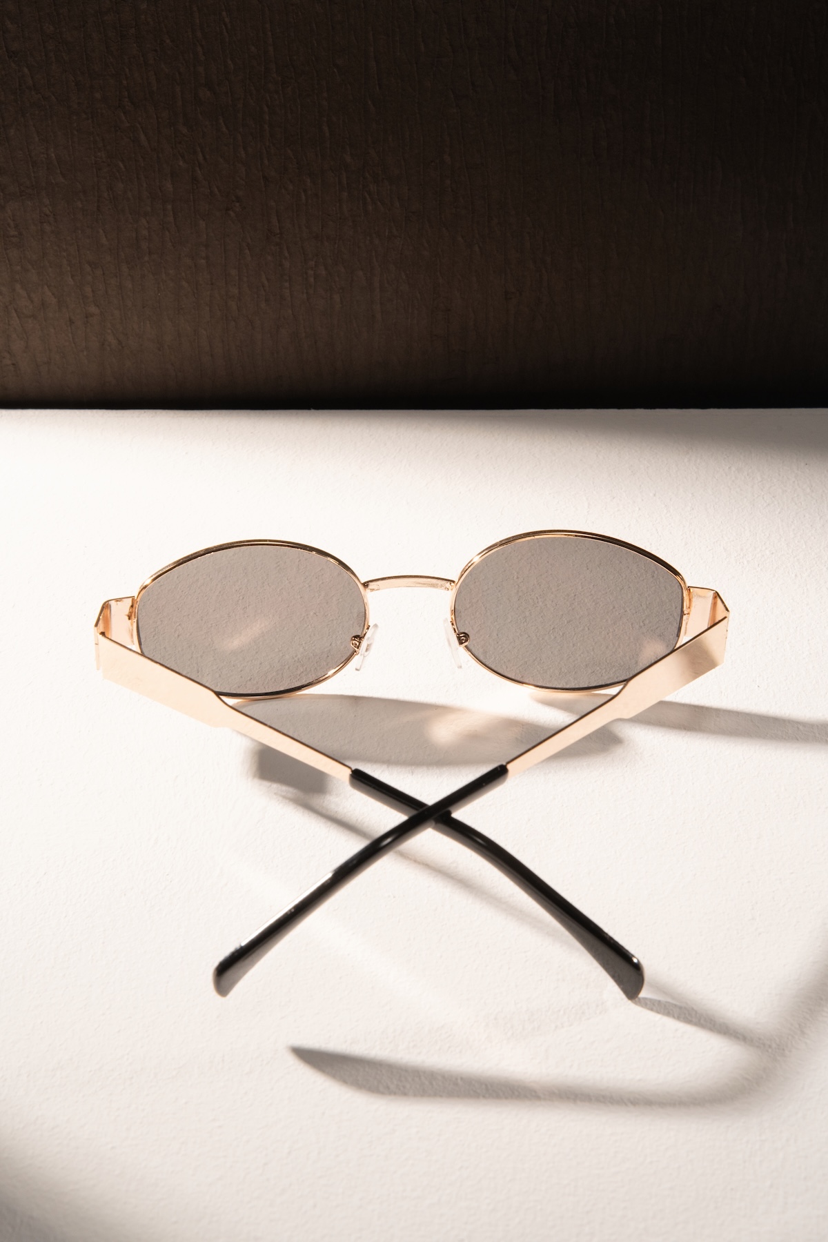 **1Pair Unisex Retro Oval Meta - Street Fashion Vintage incelemesi ve fiyatı