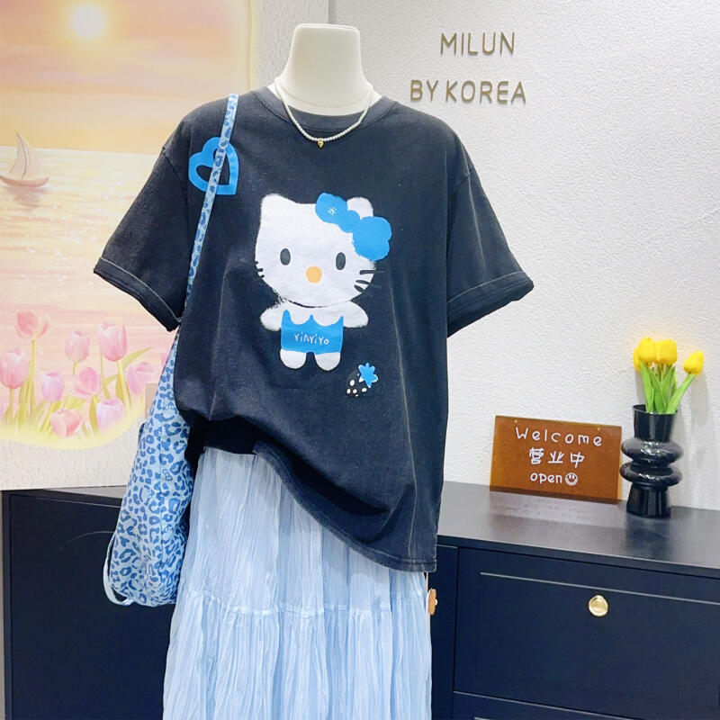 Hello Kitty High-Quality New S - Street Fashion Tshirt incelemesi ve fiyatı