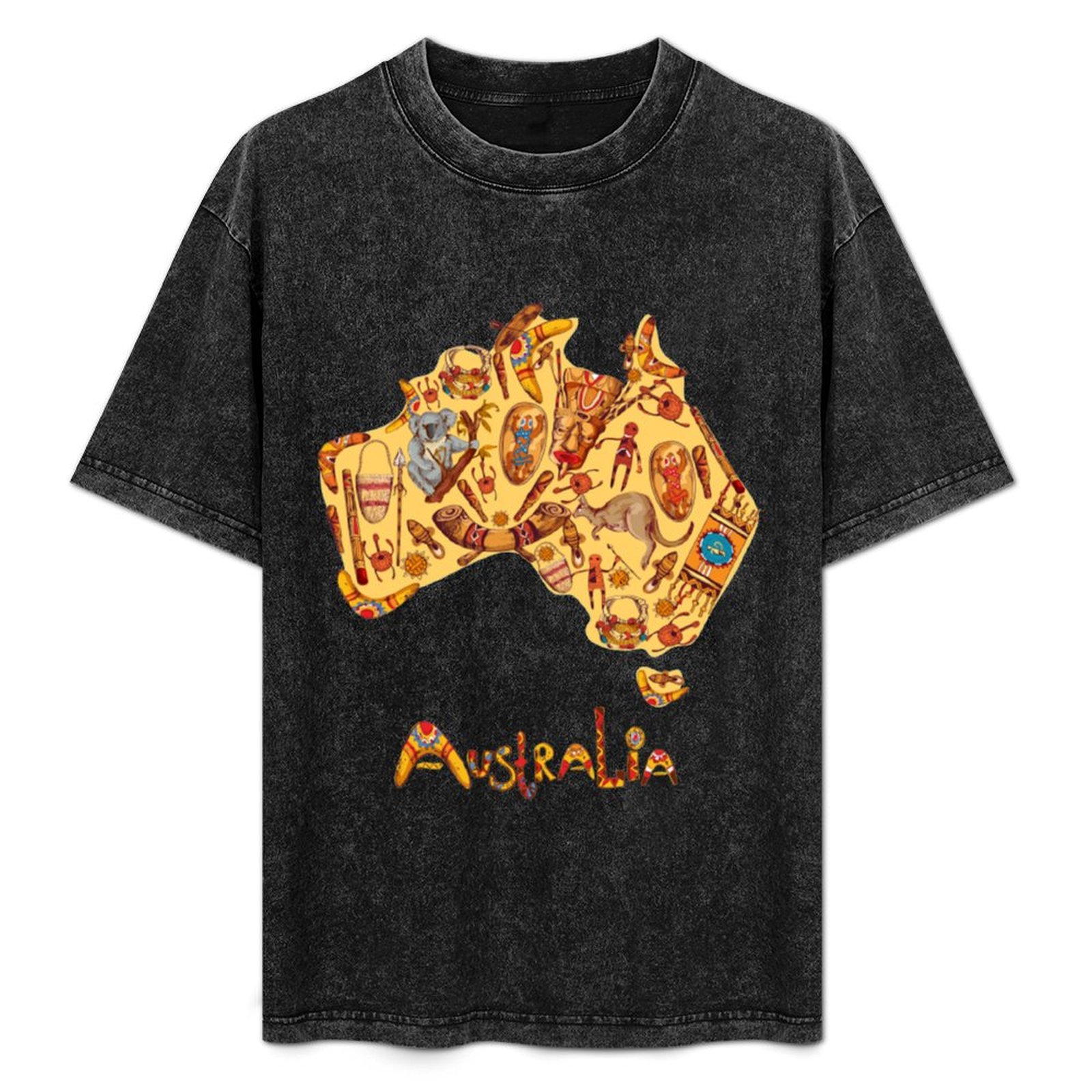 Aboriginal Flag Aboriginal Map - Street Fashion Australia incelemesi ve fiyatı