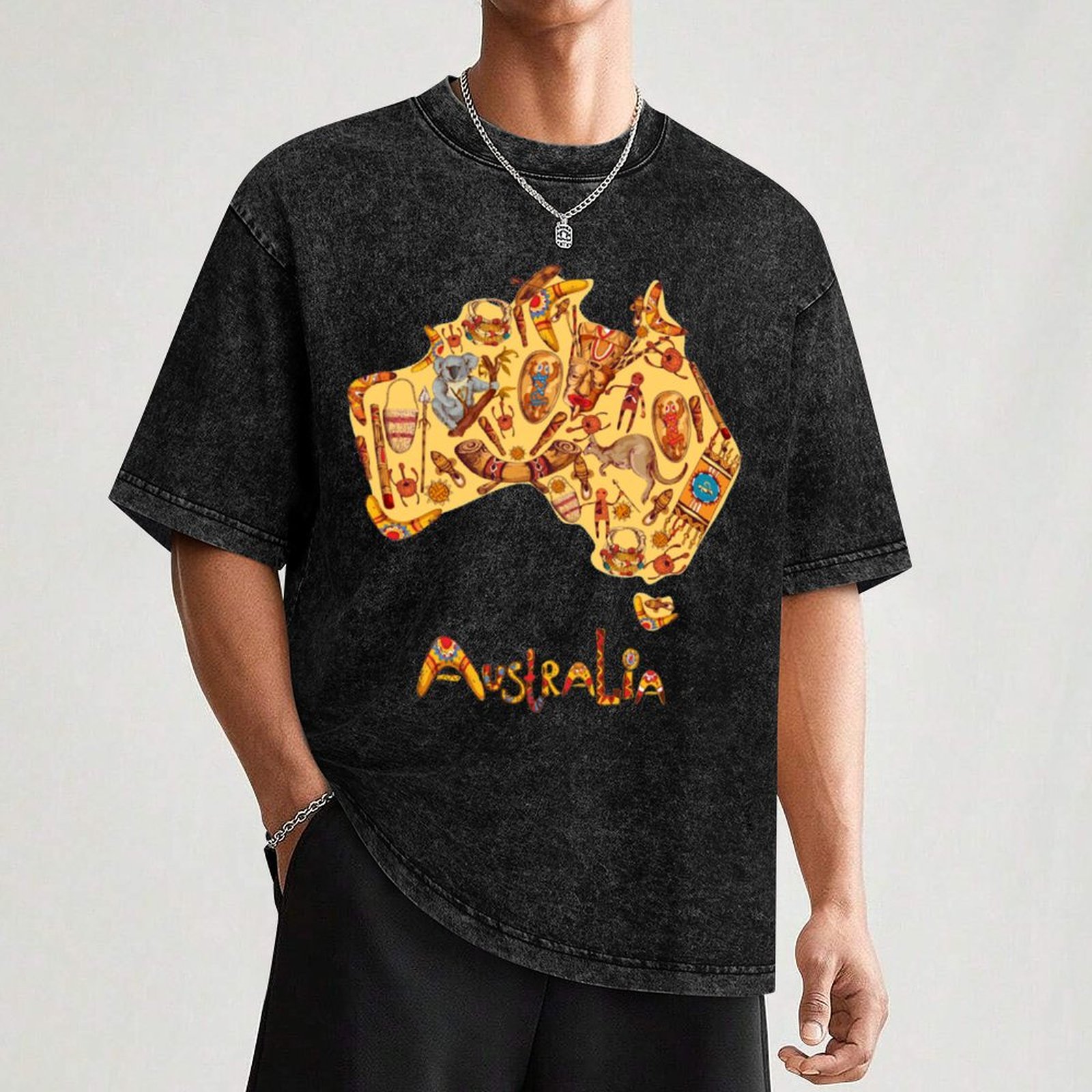 Aboriginal Flag Aboriginal Map - Street Fashion Australia incelemesi ve fiyatı