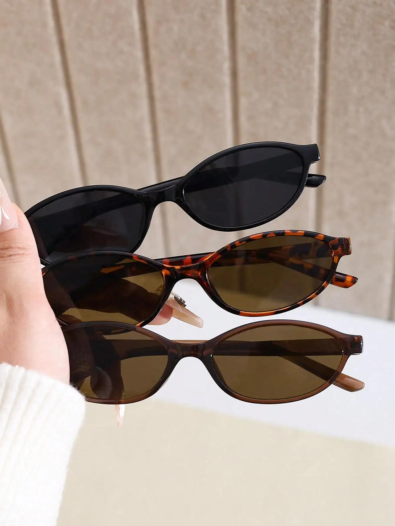 1 Pair Retro Geometric Full Fr - Street Fashion Vintage incelemesi ve fiyatı