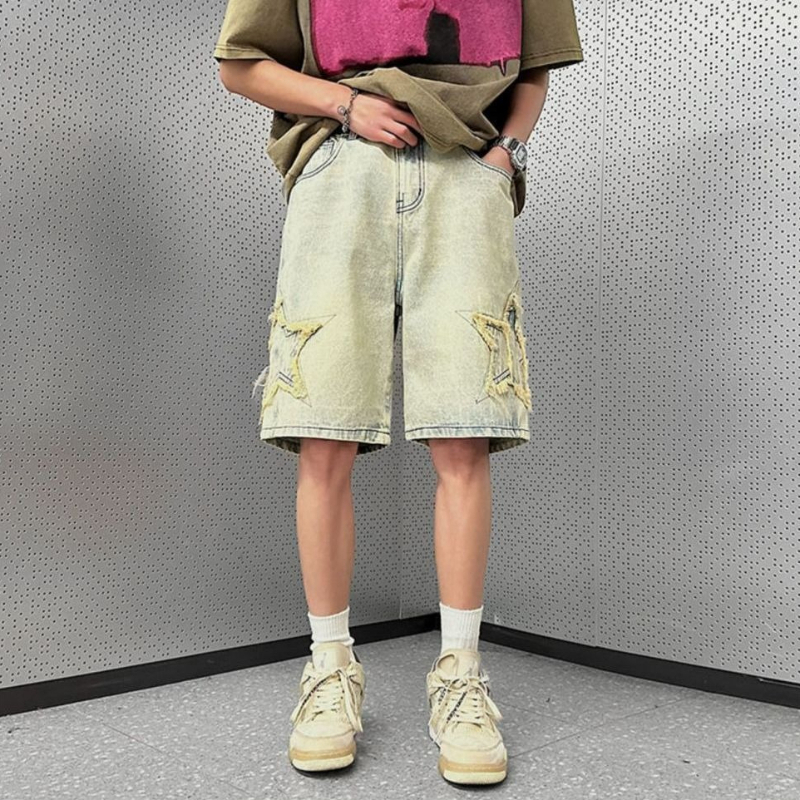 Retro Casual Loose Fit Men Den - Street Fashion Hong Kong incelemesi ve fiyatı