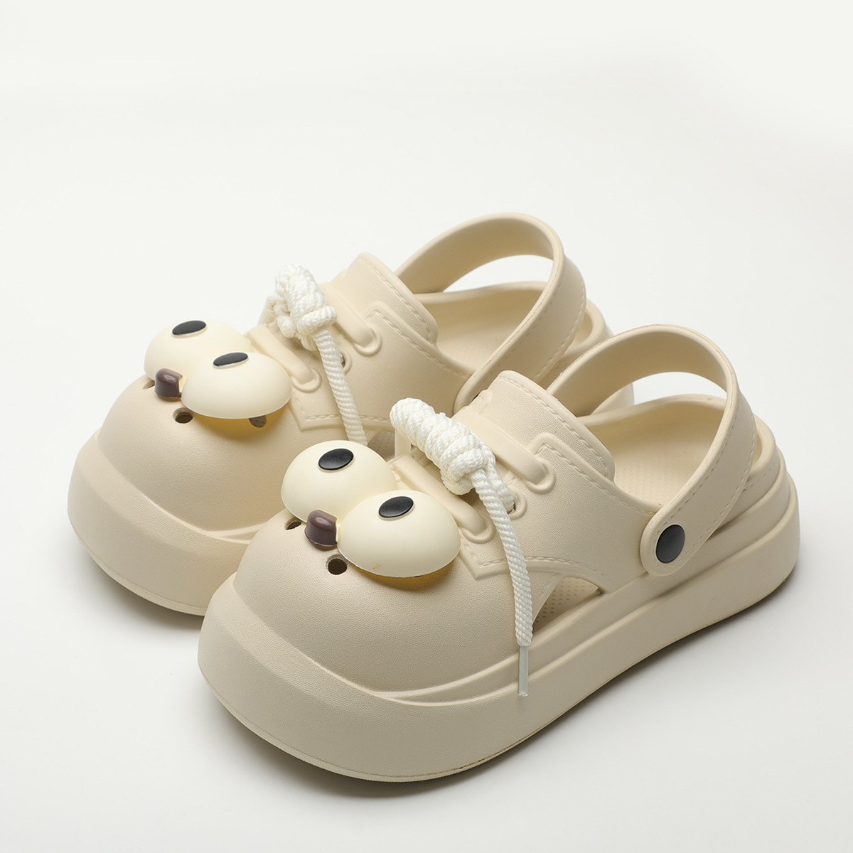 Cute DIY Big Eyes Fashion Clog - Street Fashion Girls incelemesi ve fiyatı