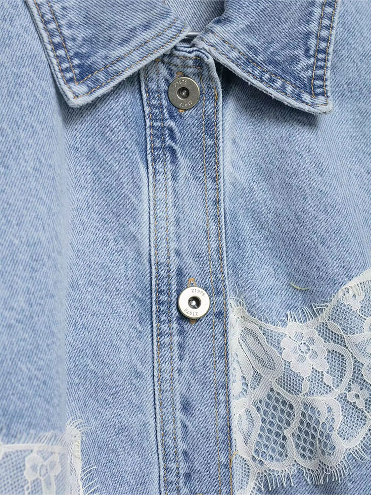 HH Elegant Women Blue Denim Ja - Street Fashion Vintage incelemesi ve fiyatı