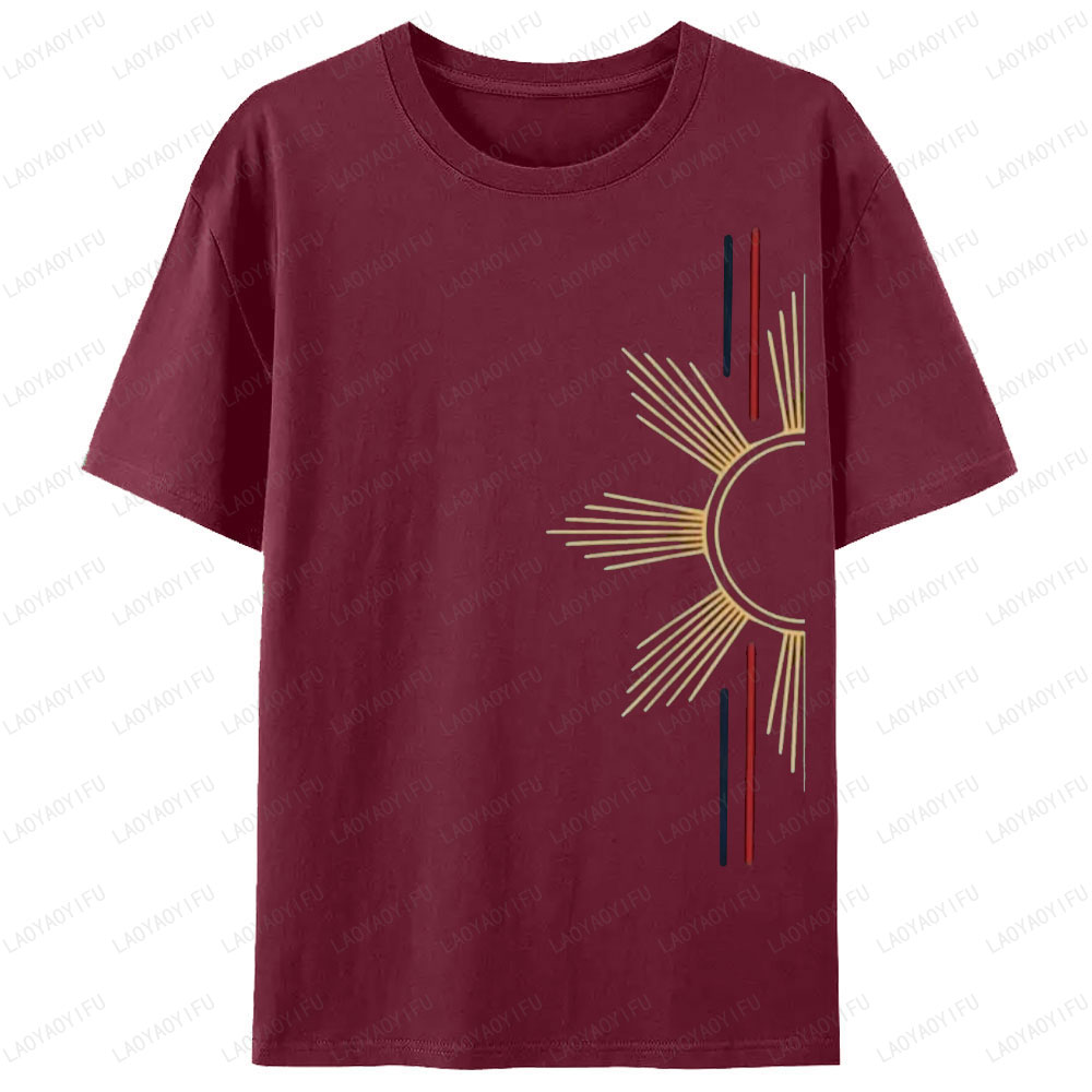 Minimalist Filipino Sun T-Shir - Street Fashion Philippines incelemesi ve fiyatı