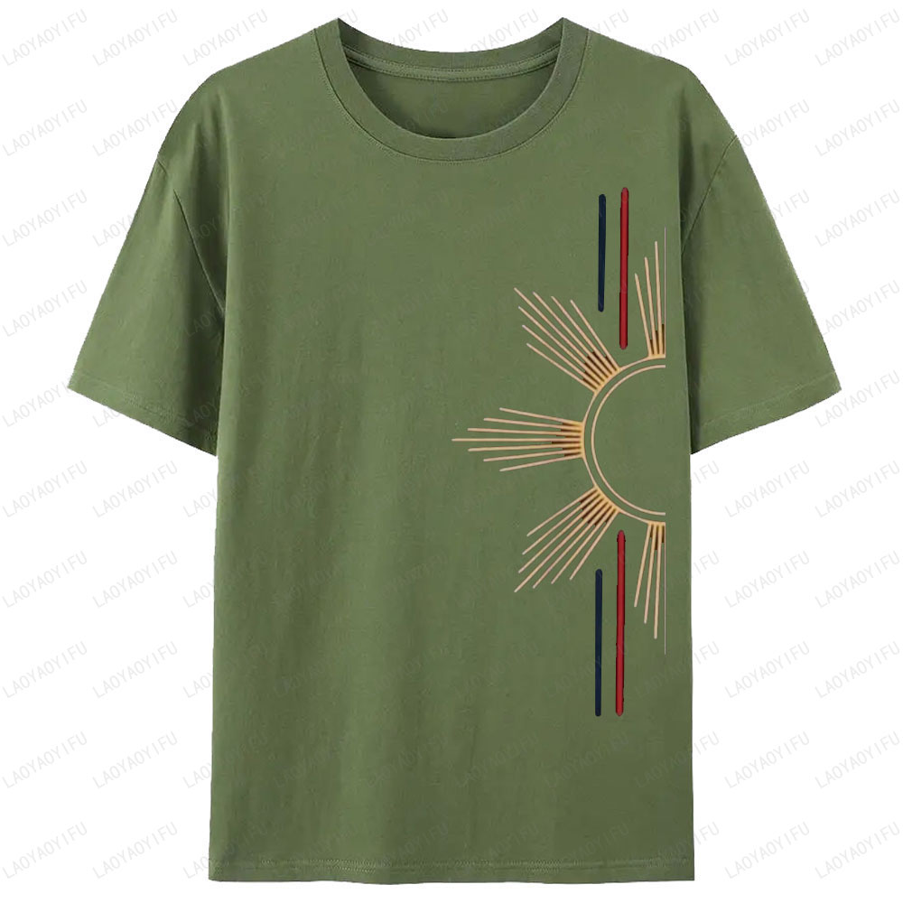 Minimalist Filipino Sun T-Shir - Street Fashion Philippines incelemesi ve fiyatı