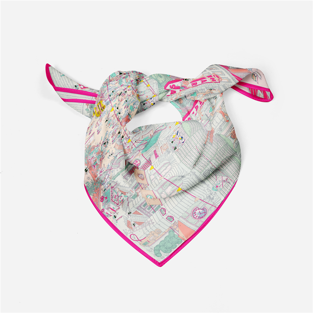 Twill Silk Scarf Woman Commerc - Street Fashion Hijab incelemesi ve fiyatı