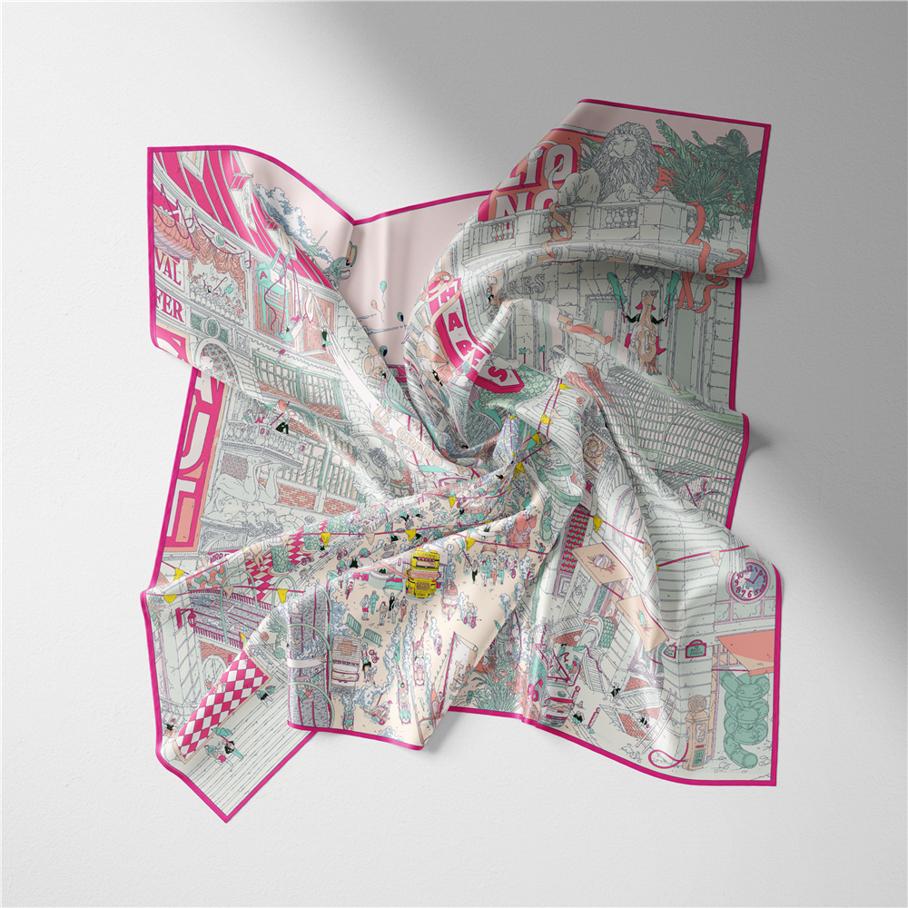Twill Silk Scarf Woman Commerc - Street Fashion Hijab incelemesi ve fiyatı