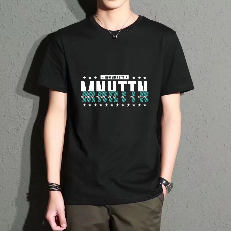 Men's Black Round-Neck Short-S - Street Style New York Fashion incelemesi ve fiyatı