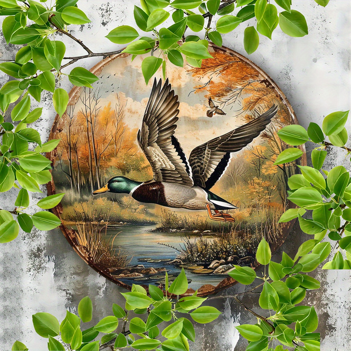 1pc, 8x8 Inch Vintage Wild Duc - Street Fashion Blog incelemesi ve fiyatı