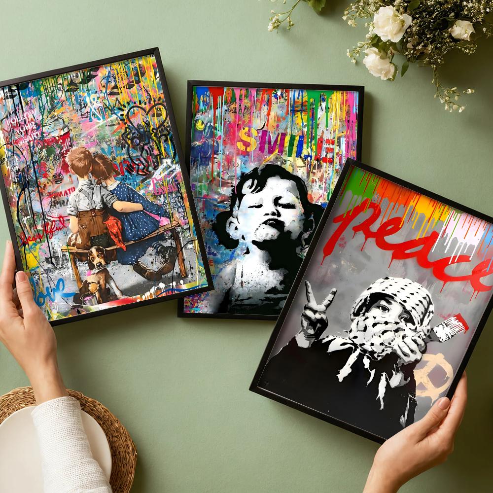 Fashion B-Banksy Street Graffi - Street Fashion Wallpaper incelemesi ve fiyatı