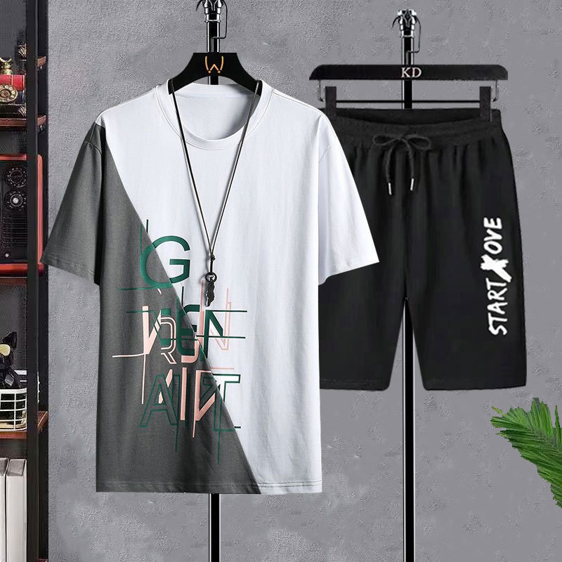 Men's T-shirt Sets Fashion Cas - Street Fashion Tshirt incelemesi ve fiyatı