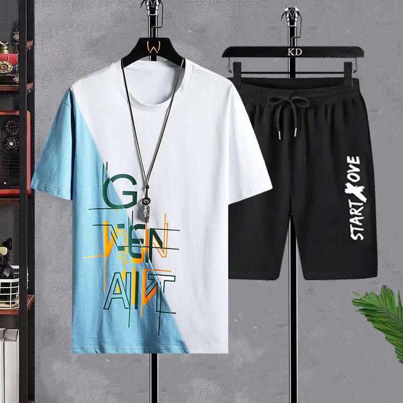 Men's T-shirt Sets Fashion Cas - Street Fashion Tshirt incelemesi ve fiyatı