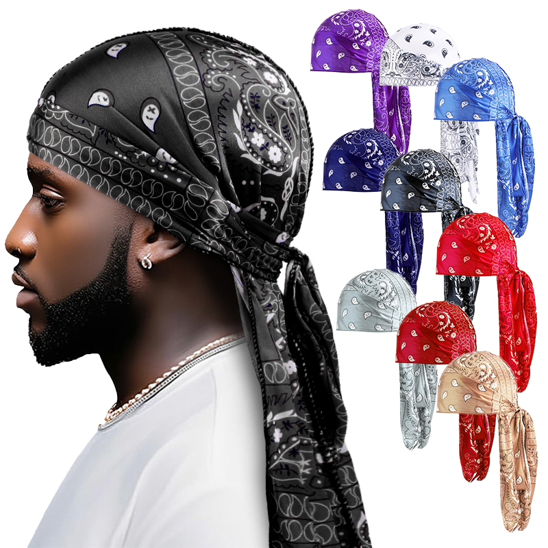 Amoeba Print Silky Durag Banda - Street Fashion Hijab incelemesi ve fiyatı