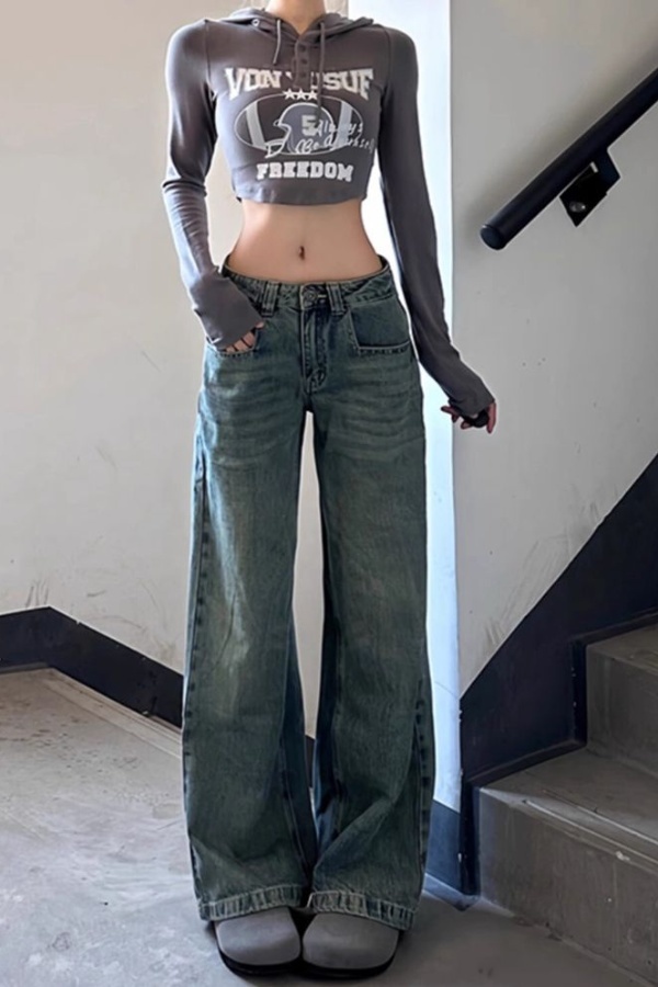 Brown Jeans Harajuku Y2K Kawai - Japanese Street Fashion Female incelemesi ve fiyatı