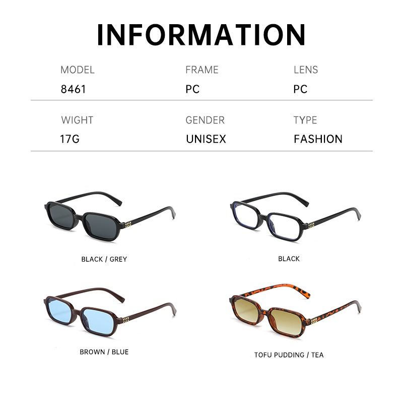 New Small Square Frame Sunglas - Street Fashion High End incelemesi ve fiyatı
