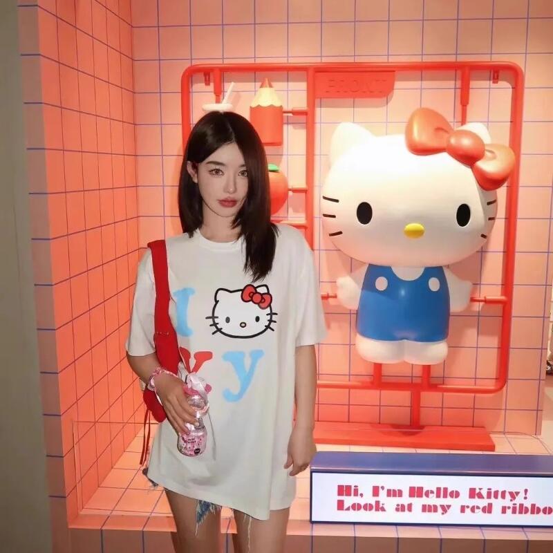 Short-Sleeved Sanrio Summer Pu - Street Fashion Tshirt incelemesi ve fiyatı