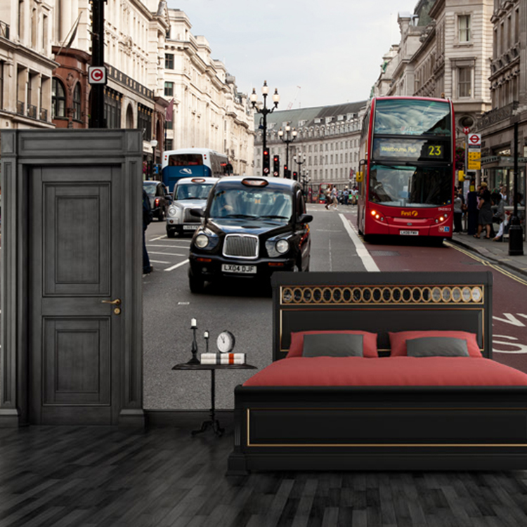 Custom 3D City street scene mu - Street Fashion Wallpaper incelemesi ve fiyatı