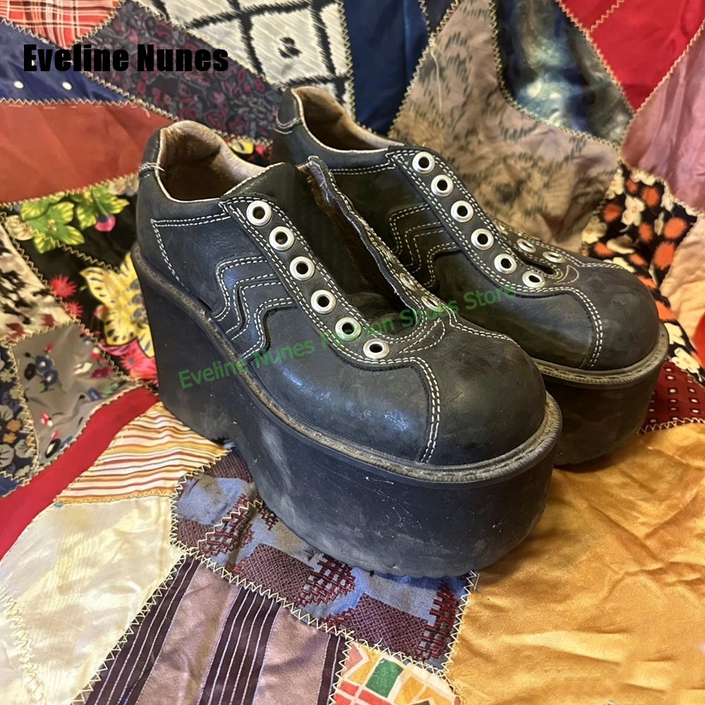 Y2K Platform Wedge Fashion Pum - Street Fashion Vintage incelemesi ve fiyatı