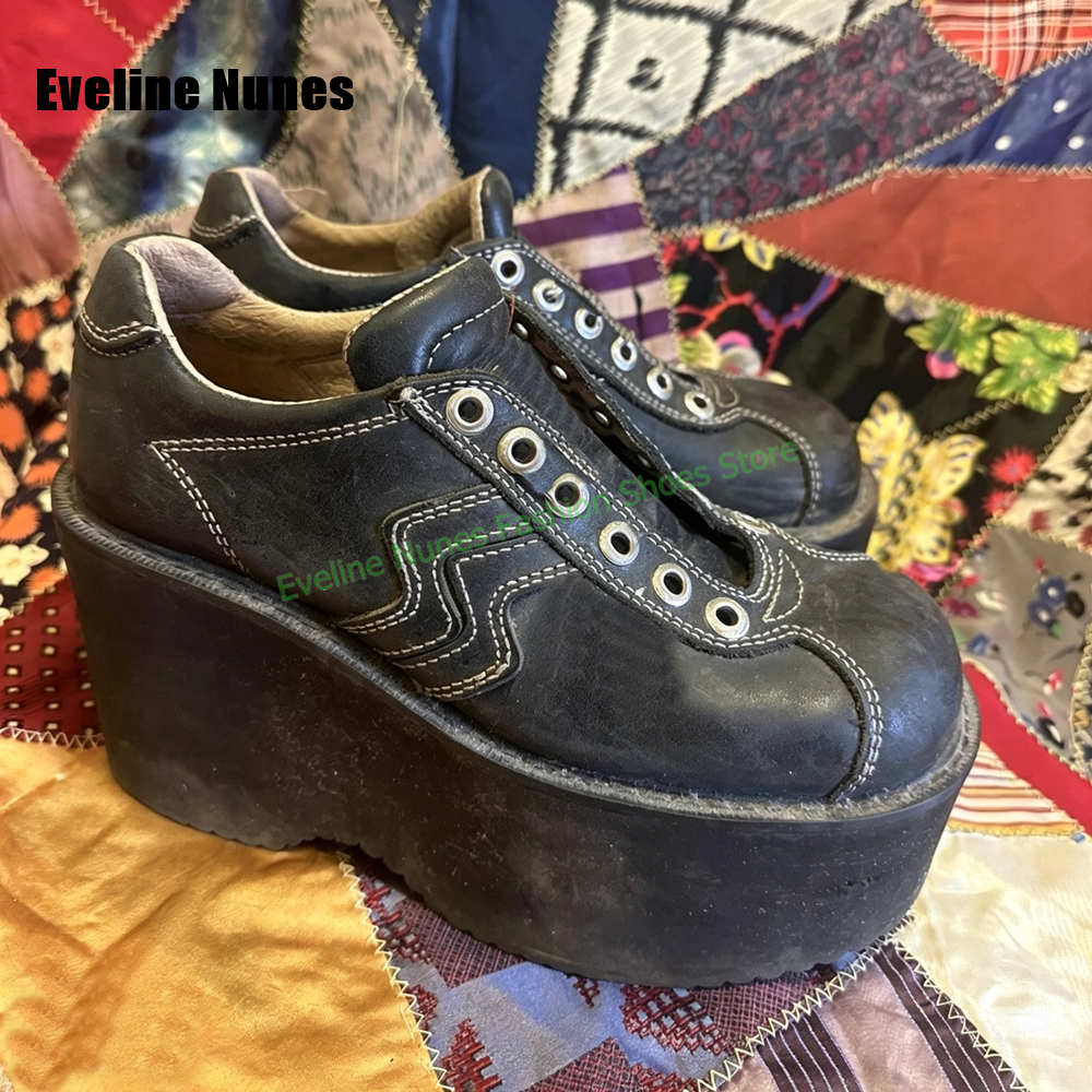 Y2K Platform Wedge Fashion Pum - Street Fashion Vintage incelemesi ve fiyatı