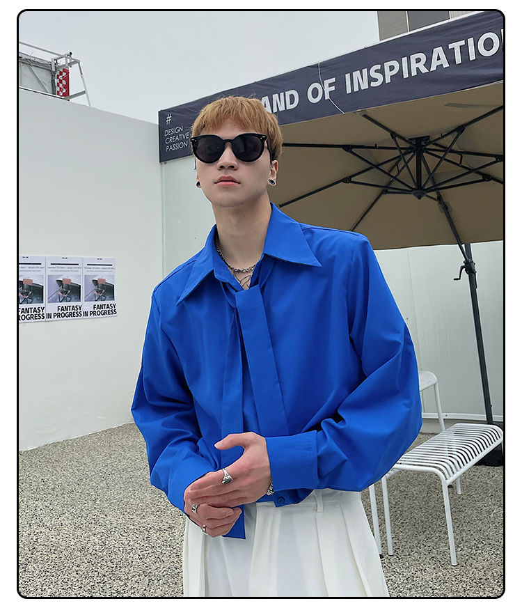 Long Sleeved Shirt Men's Korea - Street Fashion Hong Kong incelemesi ve fiyatı
