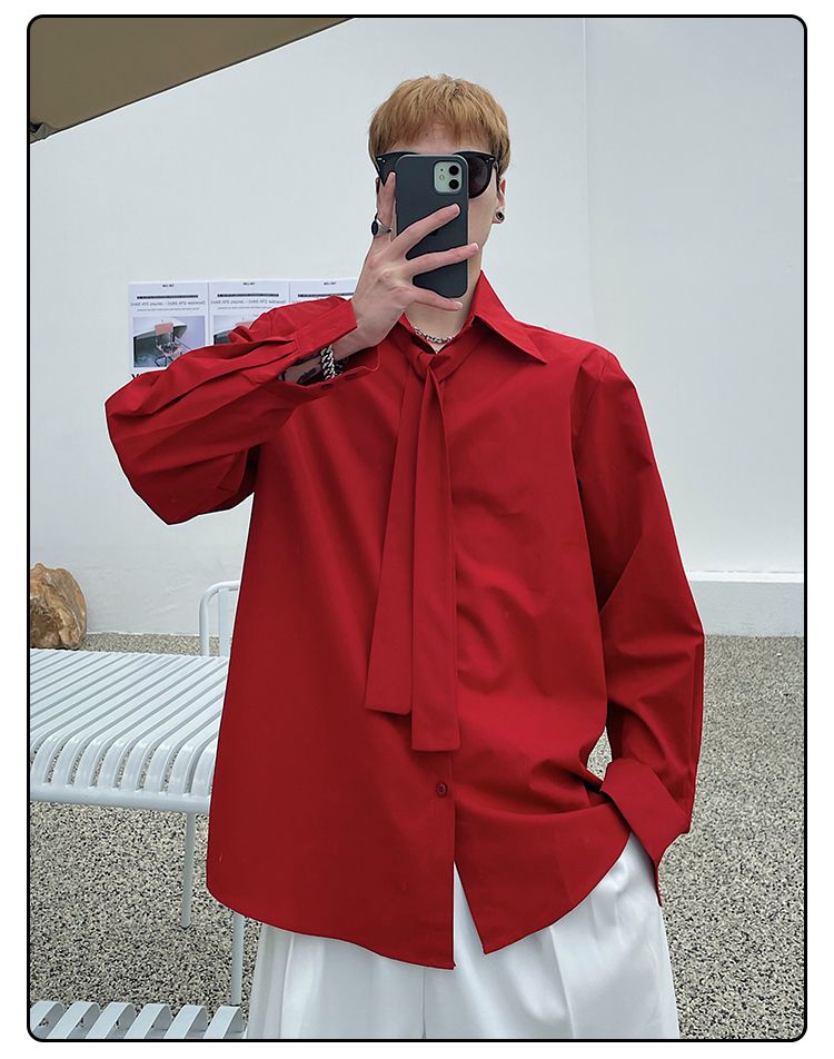 Long Sleeved Shirt Men's Korea - Street Fashion Hong Kong incelemesi ve fiyatı