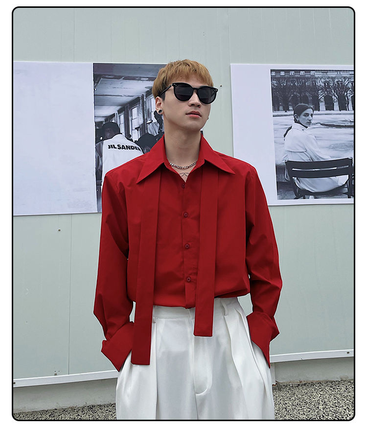 Long Sleeved Shirt Men's Korea - Street Fashion Hong Kong incelemesi ve fiyatı