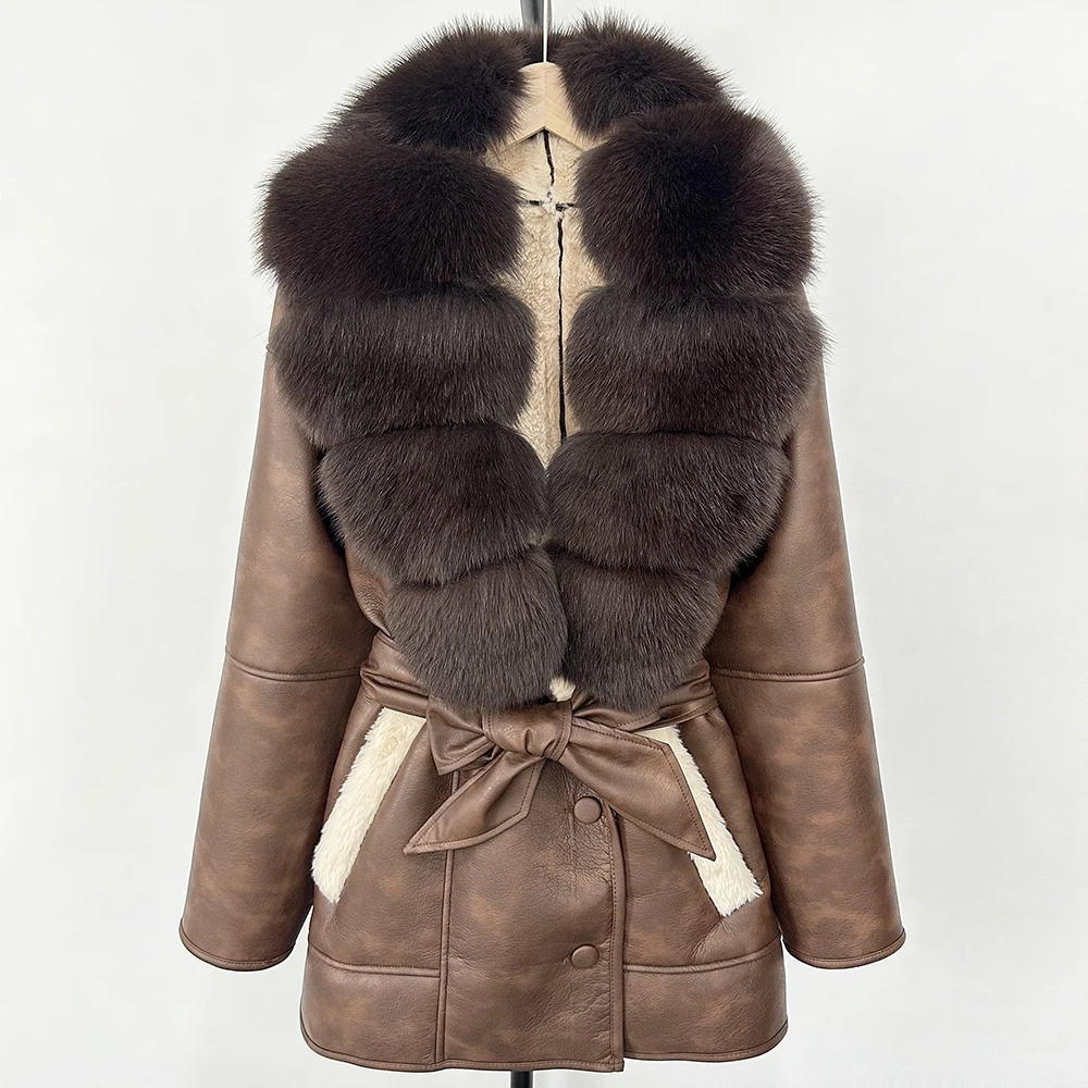 Retro Lamb Fur Jacket Natural  - Street Fashion Store incelemesi ve fiyatı