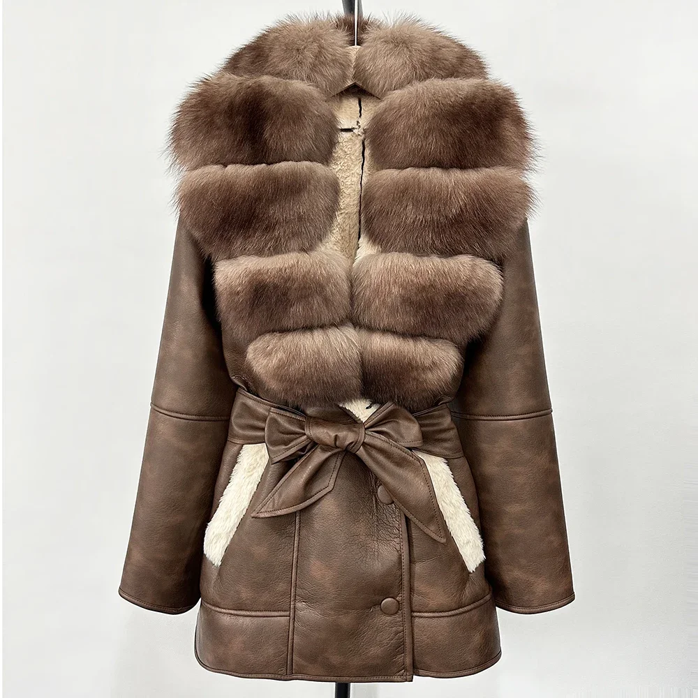 Retro Lamb Fur Jacket Natural  - Street Fashion Store incelemesi ve fiyatı