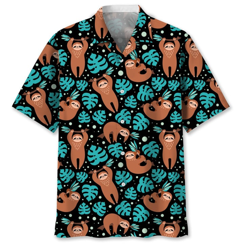 Australia Sloth Hawaiian Shirt - Street Fashion Australia incelemesi ve fiyatı