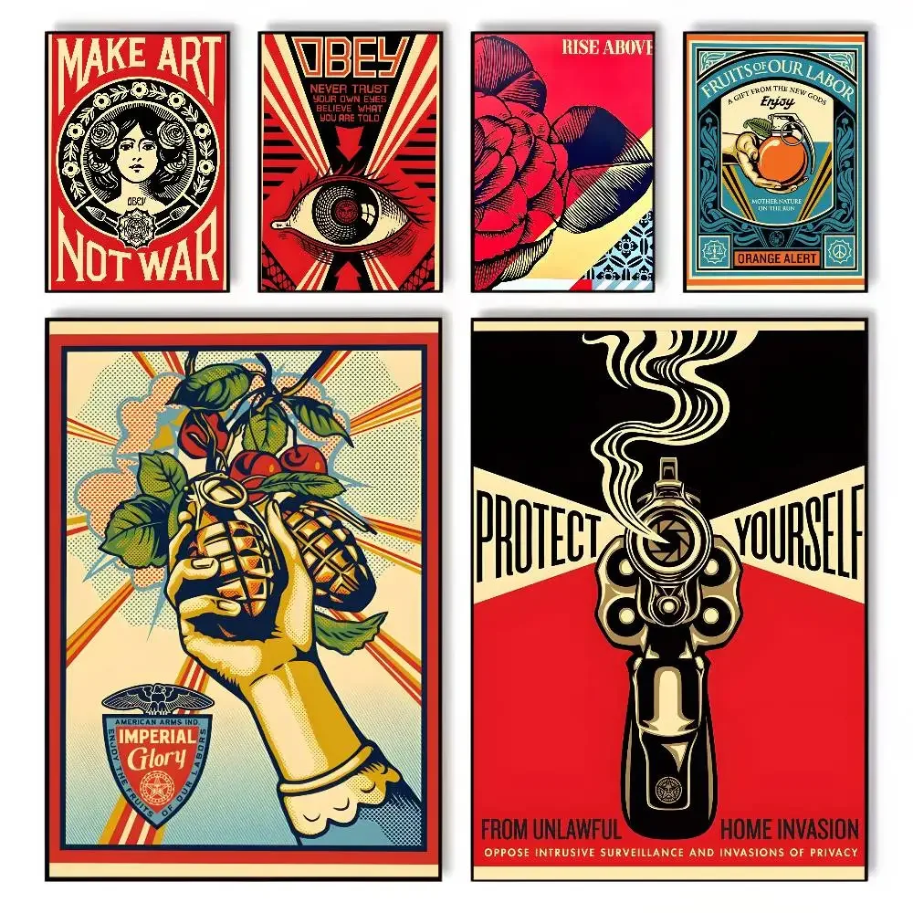 Vintage Shepard Fairey Art Str - Street Fashion Wallpaper incelemesi ve fiyatı