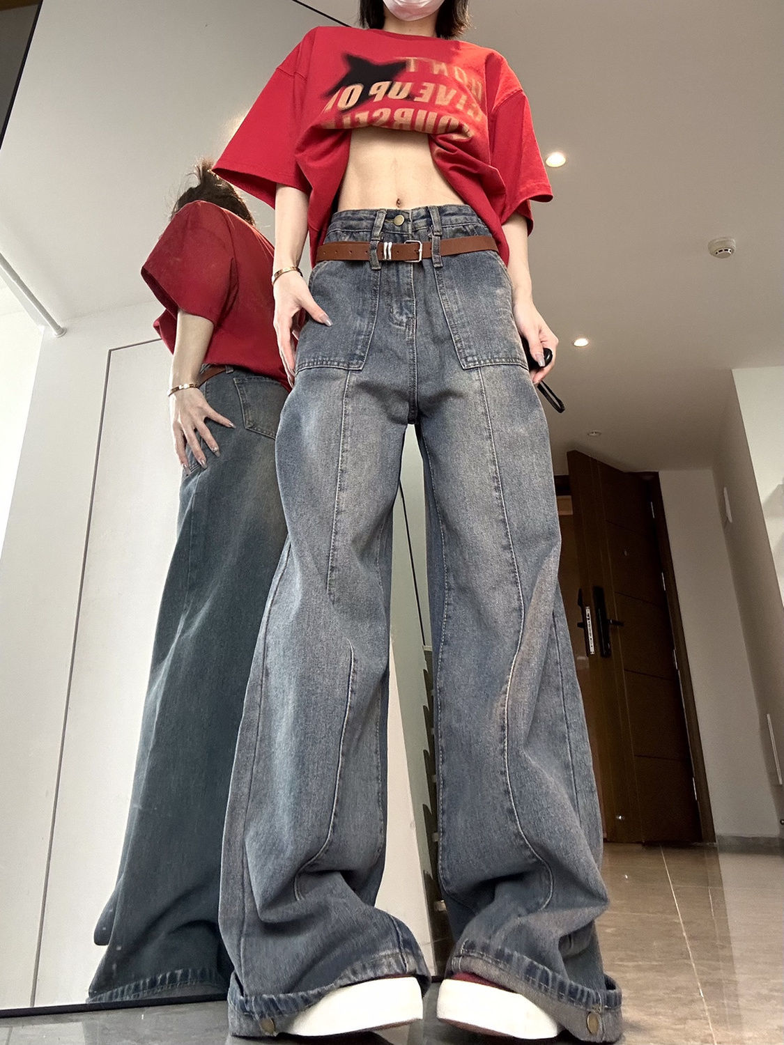 Jeans Woman Denim Trousers Kaw - Japanese Street Fashion Female incelemesi ve fiyatı