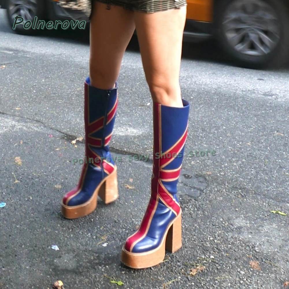 Union Jack Platform Fashion Bo - Street Fashion Girls incelemesi ve fiyatı