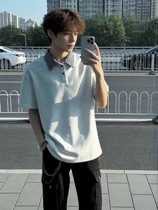 Loose Fit Summer Short Sleeve  - Street Fashion Hong Kong incelemesi ve fiyatı