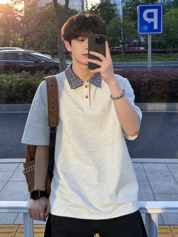 Loose Fit Summer Short Sleeve  - Street Fashion Hong Kong incelemesi ve fiyatı